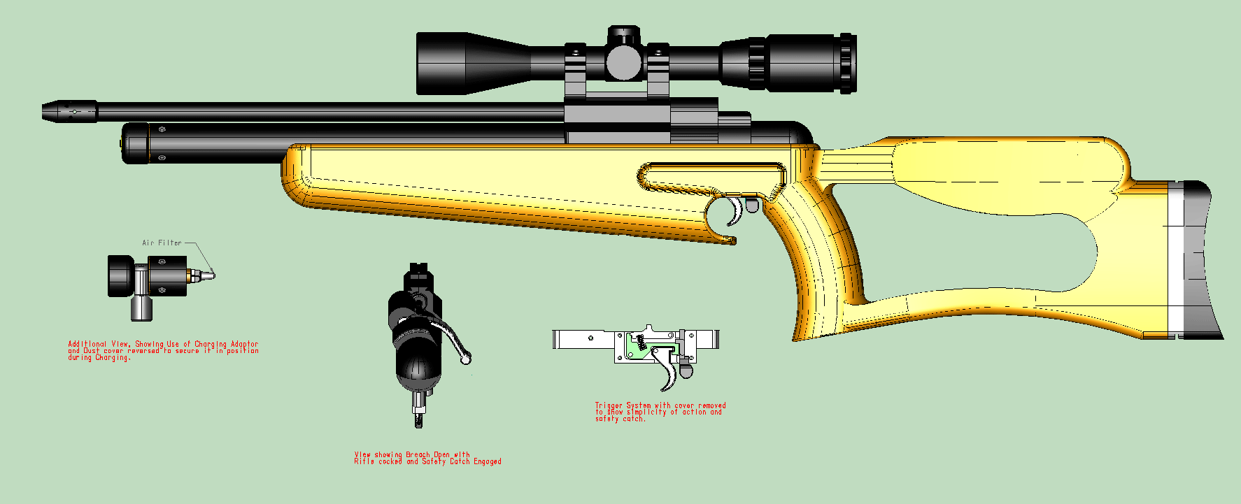 Single Action Pneumatic Rifle